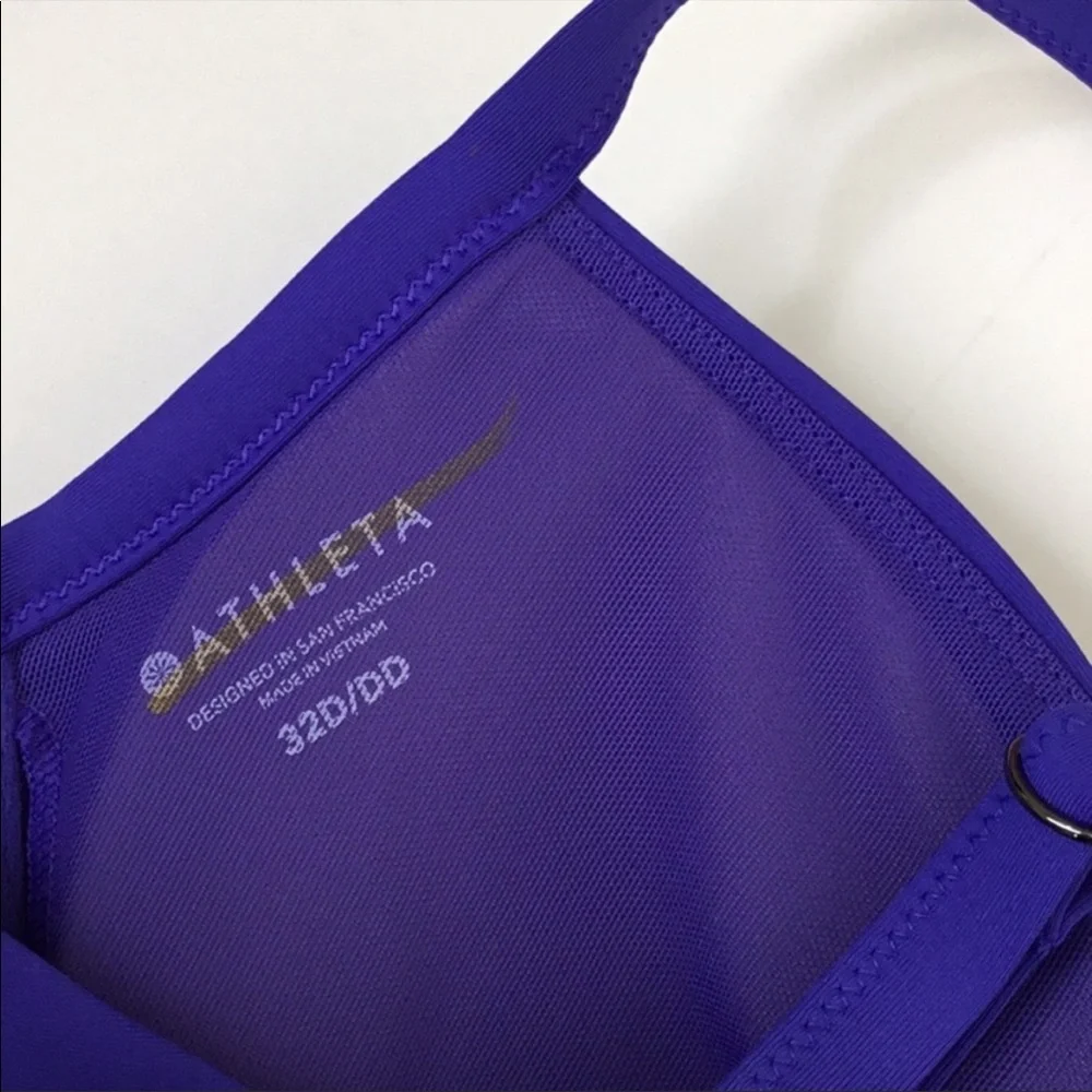 NWT Athleta Twist Up Yacht blue Bikini Top